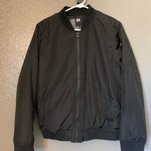 Black sweater with a zipper